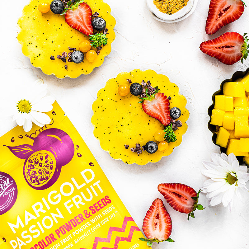 Mini Marigold Passion Fruit Tarts – Suncore Foods Inc.