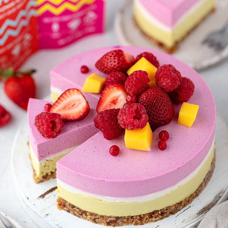Pink Pitaya & Canary Yellow Goldenberry Cheesecake – Suncore Foods