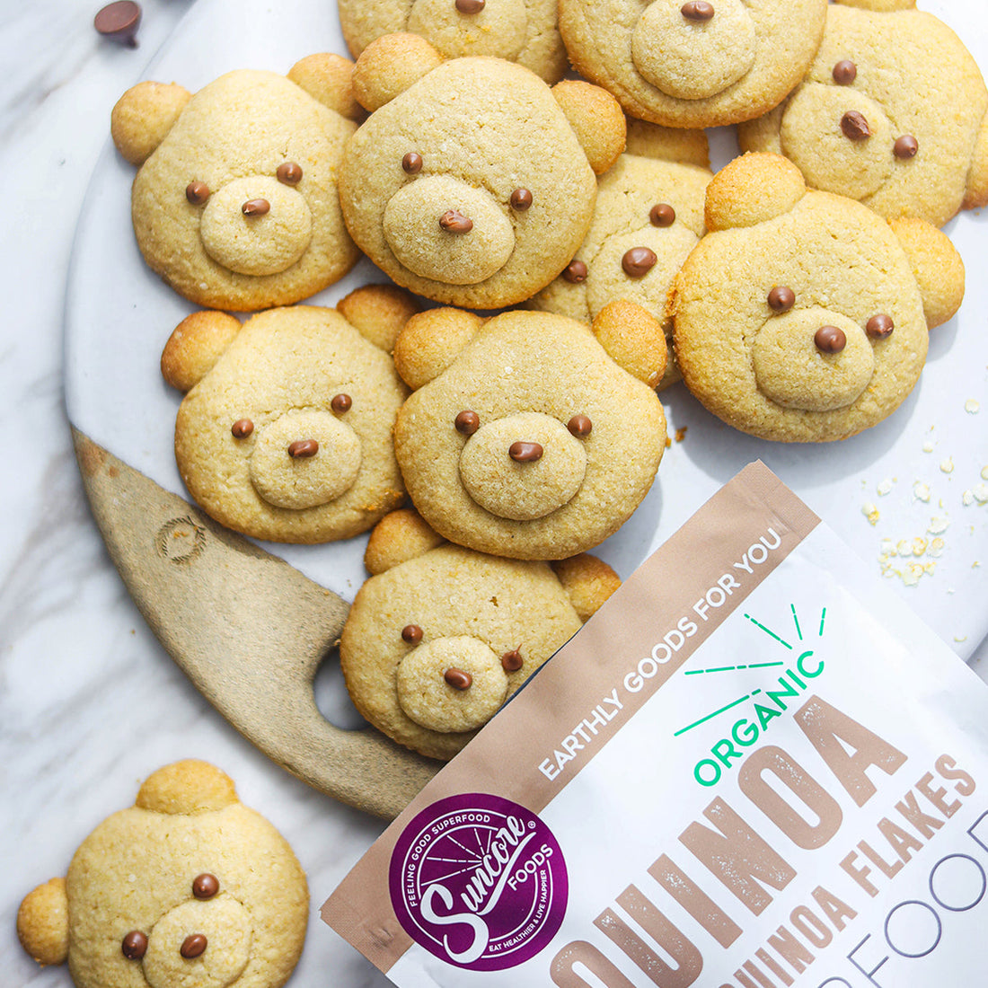 Suncore Foods Adorable Bear Gluten-Free Quinoa Snowflakes Cookies