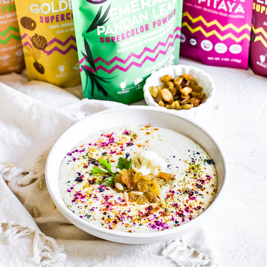 Suncore Foods Creamy Cauliflower Rainbow Soup