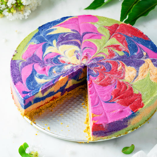 Suncore Foods Rainbow Tie Dye Cheesecake