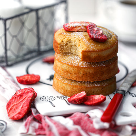 5-Minute Strawberry Sweet Potato Financier