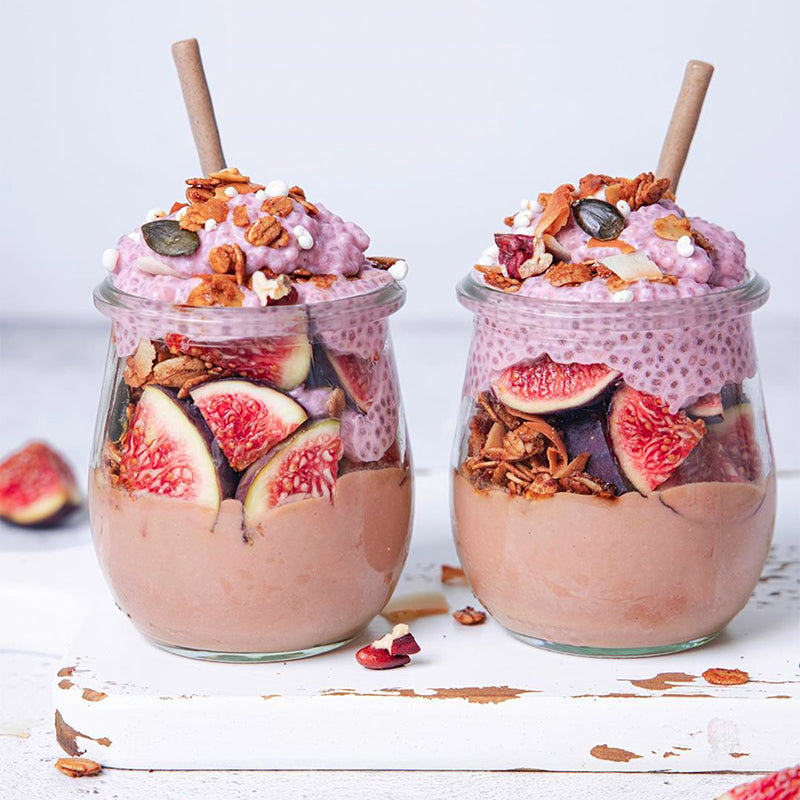 Suncore Foods 5 Ingredients Red Beet Chocolate Mousse Chia Pudding