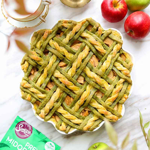 Apple Pie Matcha Laced Crust