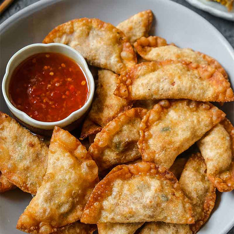 Autumnal Baked Yam Vegetable Fried Dumplings