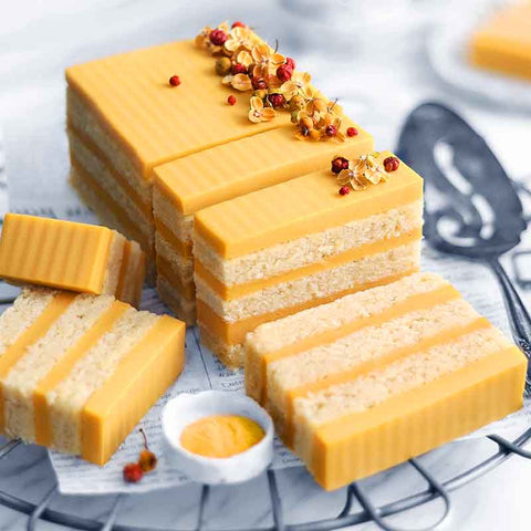 Autumnal Baked Sweet Potato Yam Layer Cake