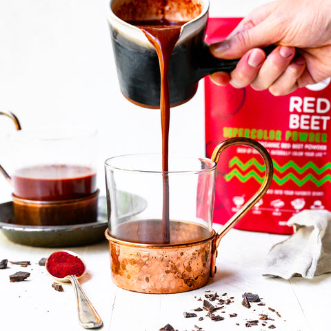 Red Velvet Beet Hot Chocolate