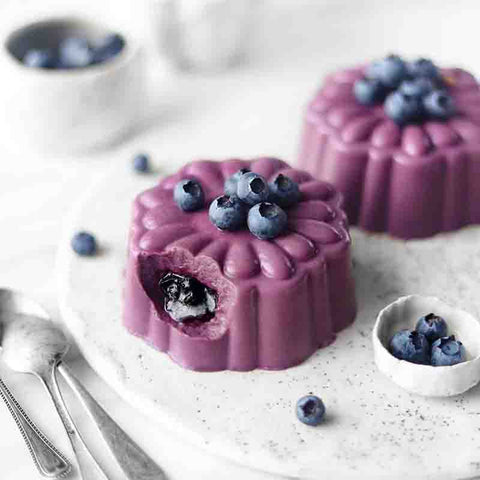 Acai Berry Blueberry Panna Cotta