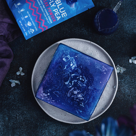 Blue Butterfly Pea Galaxy Jello