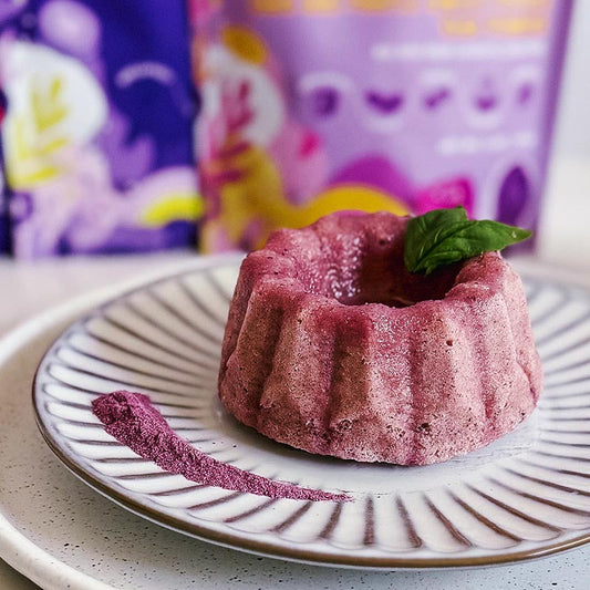 Suncore Foods Blush Violet Steamed Mini Bundt Cake