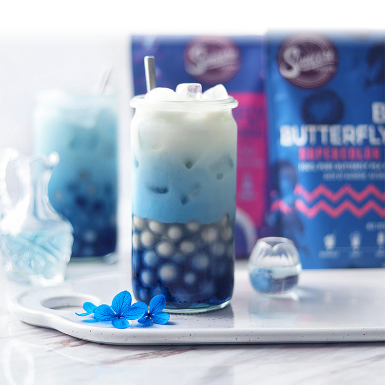 Butterfly Pea Flower Boba Milk Tea – Suncore Foods Inc.