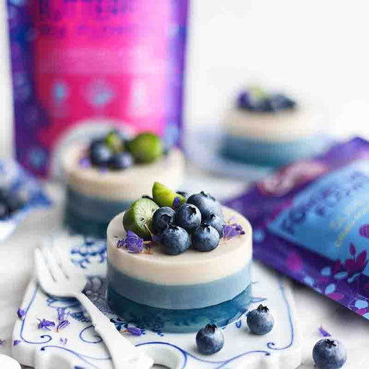 Suncore Foods Butterfly Pea Flower & Forget Me Not Flower Infused Pudding