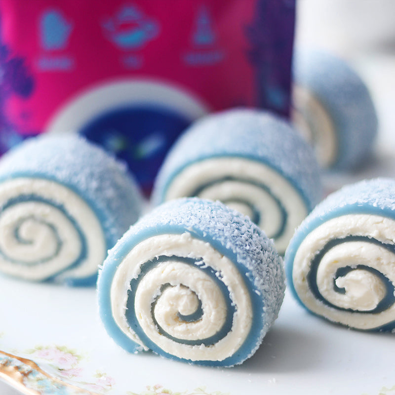 Suncore Foods Blue Butterfly Pea Flower Mochi Rolls
