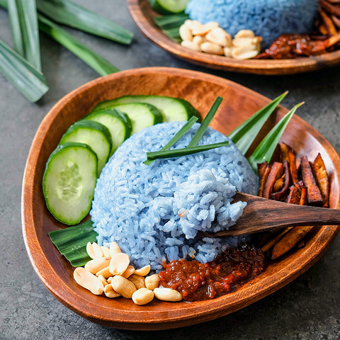 Blue Butterfly Pea Nasi Lemak