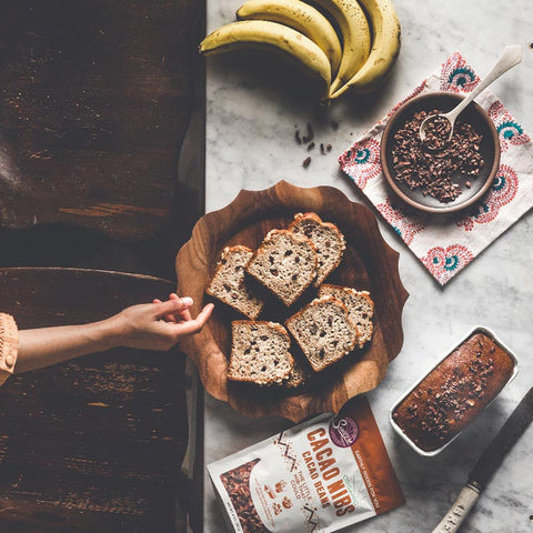Cacao Nibs Banana Bread