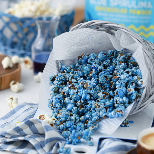 Suncore Foods Caramelized Popping Aqua Blue Spirulina Popcorn