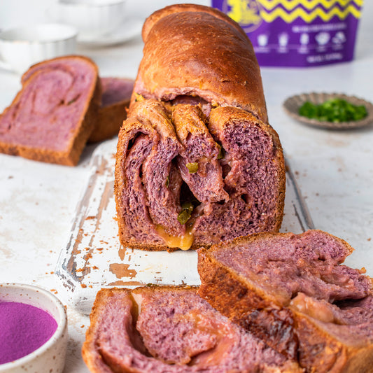 Suncore Foods Cheesy Jalapeño Purple Sweet Potato Twist Bread