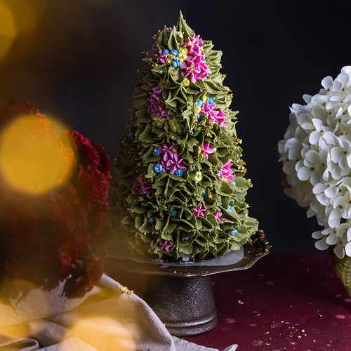 Suncore Foods Christmas Tree Chocolate Cake with Peppermint Buttercream