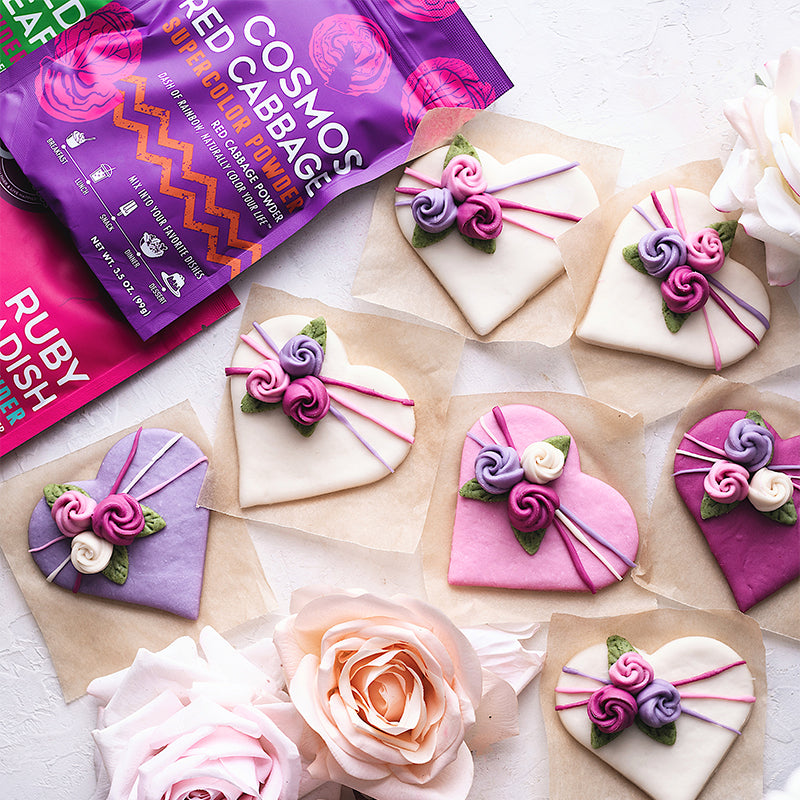 Suncore Foods Colorful Heart Shaped Steamed Buns