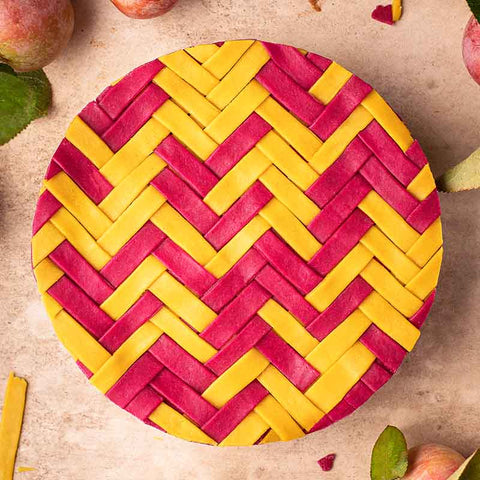 Colorful Chic Lattice Apple Pie