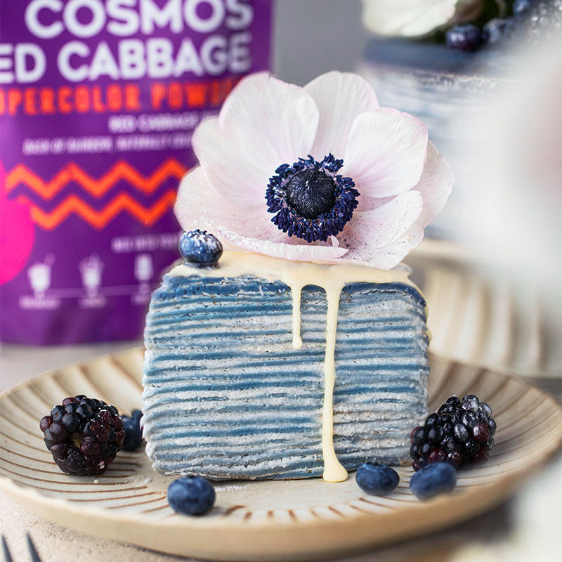 Suncore Foods Cosmos Red Cabbage Crepe Cake