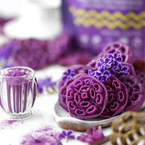 Crispy Sweet Potato Beehive Honeycomb Cookies