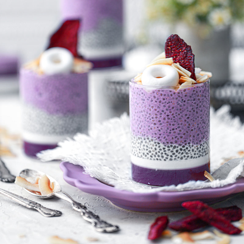 Suncore Foods Dreamy Lilac Taro Chia Parfait