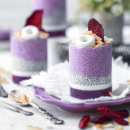 Suncore Foods Dreamy Lilac Taro Chia Parfait