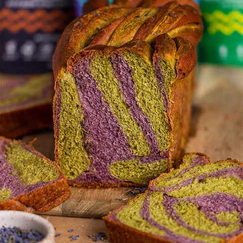Duo-Tone Marble Lavender Butter Loaf
