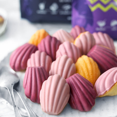 Ebony Carrot & Purple Sweet Potato Glaze Mini Madeleines