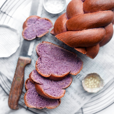 Ebony Carrot Challah Bread