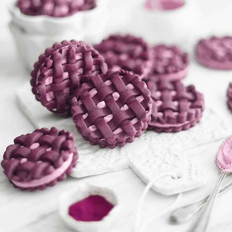 Ebony Carrot Purple Lattice Cookies