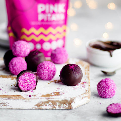 Pink Pitaya Coconut Truffles