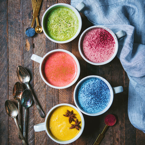 Rainbow Color Lattes