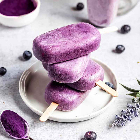 Indigo Blueberry Chia Seed Popsicles