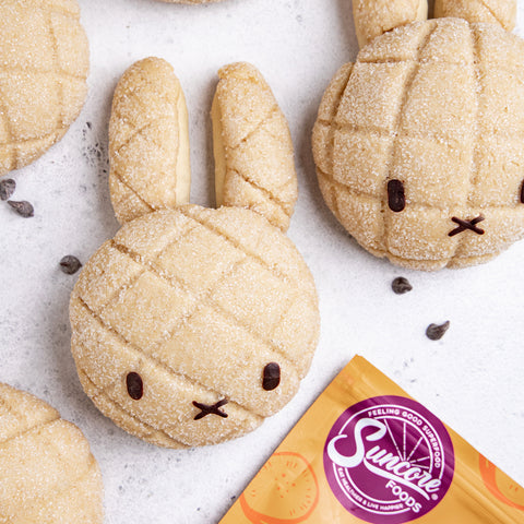 Japanese Vegan Bunny Melon Pan