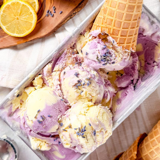 Suncore Foods Lemon Lavender Ripple Ice Cream