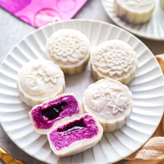 Suncore Foods Lilac taro Yam Snowskin Mooncakes