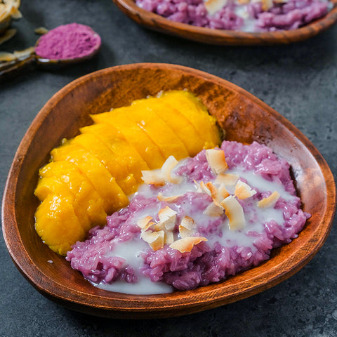 Lilac Taro Yam Sticky Rice