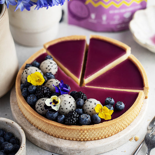 Lilac Taro Yam Tart