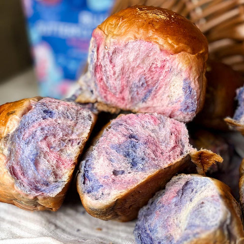 Marbled Rainbow Dinner Rolls