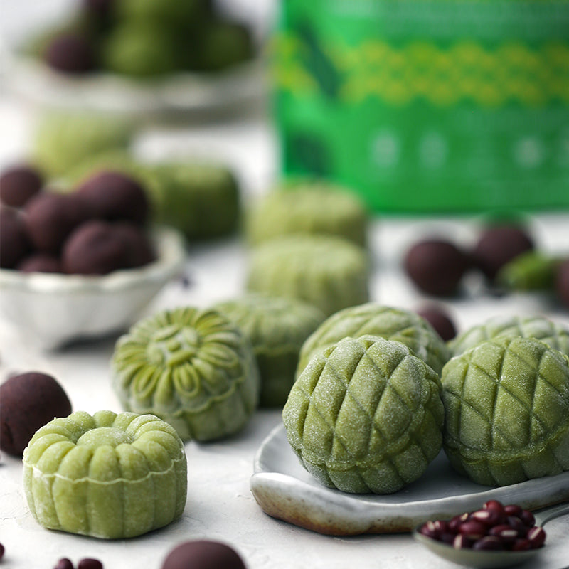 Suncore Foods Matcha and Red Bean Snowskin Mooncakes