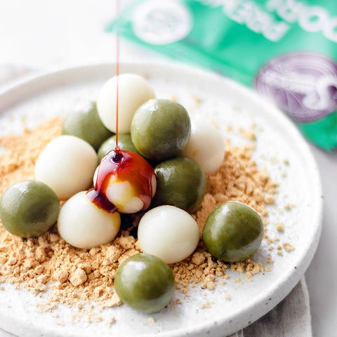 Matcha Kinako Dango with Coconut Nectar