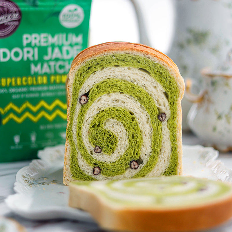 Suncore Foods Matcha Red Bean Swirl Bread