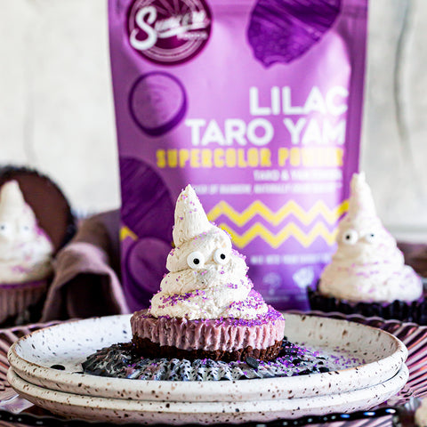 Friendly Ghost Lilac Taro Yam Cheesecake