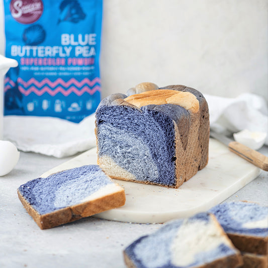 Suncore Foods Ombre Blue Butterfly Milk Bread