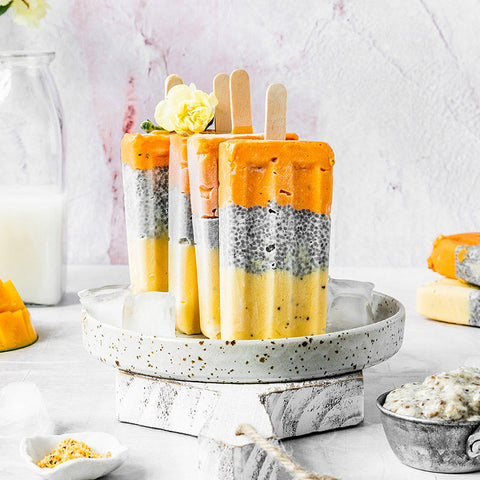 Passion Fruit Chia Seeds Popsicles