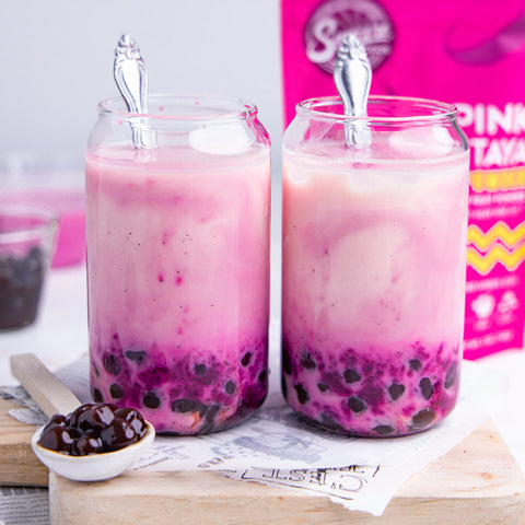 Pink Pitaya Bubble Latte