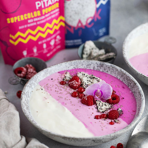 Pink Pitaya Dragon Fruit Smoothie Bowl