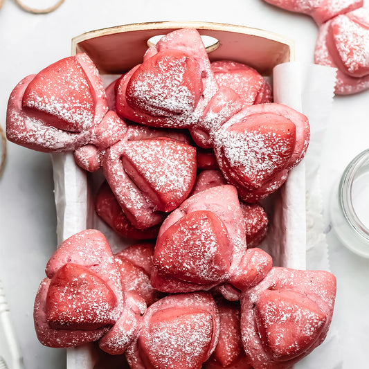 Suncore Foods Pink Pitaya Red Beet Bow Tie Buns